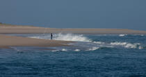 Au pied de la dune du Pilat © Philip Plisson / Plisson La Trinité / AA29720 - Nos reportages photos - Pêche à la ligne