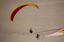 La dune du Pilat © Philip Plisson / Plisson La Trinité / AA29750 - Nos reportages photos - Parapente