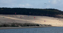 La dune du Pilat © Philip Plisson / Plisson La Trinité / AA29755 - Nos reportages photos - Sport et loisir