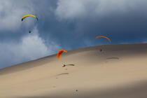 The dune du Pilat © Philip Plisson / Plisson La Trinité / AA29759 - Photo Galleries - Non-nautical sports
