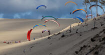 The dune du Pilat © Philip Plisson / Plisson La Trinité / AA29765 - Photo Galleries - Non-nautical sports