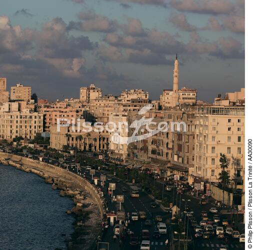 Alexandrie, Egypte - © Philip Plisson / Plisson La Trinité / AA30090 - Nos reportages photos - L'Egypte vue du ciel