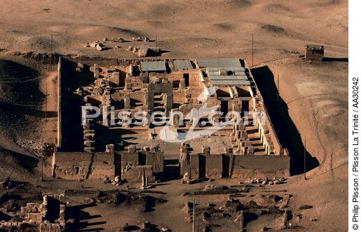 Le Temple de Ramses II a Abydos en Egypte - © Philip Plisson / Plisson La Trinité / AA30242 - Nos reportages photos - L'Egypte vue du ciel