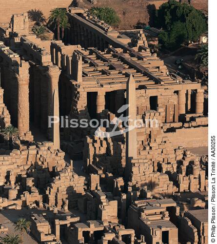 Le temple d'Amon à Karnak - © Philip Plisson / Plisson La Trinité / AA30255 - Nos reportages photos - Temple