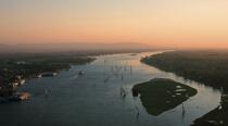 Coucher de soleil sur le Nil à Louxor © Philip Plisson / Plisson La Trinité / AA30258 - Nos reportages photos - Astre
