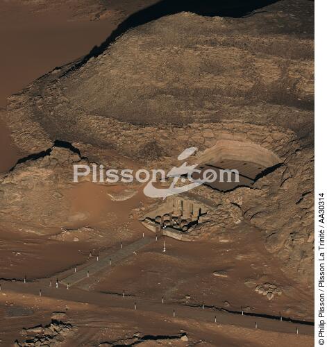 Le petit temple de Derr, dédié par Ramsès II à Amon-Rà - © Philip Plisson / Plisson La Trinité / AA30314 - Nos reportages photos - L'Egypte vue du ciel