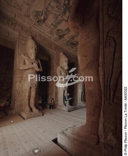 le temple d'Abou Simbel - © Philip Plisson / Plisson La Trinité / AA30322 - Nos reportages photos - L'Egypte vue du ciel