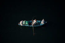 On Nile river. © Philip Plisson / Plisson La Trinité / AA30359 - Photo Galleries - Rowing boat