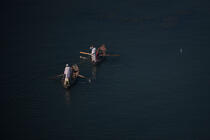 On Nile river. © Philip Plisson / Plisson La Trinité / AA30362 - Photo Galleries - Rowing boat