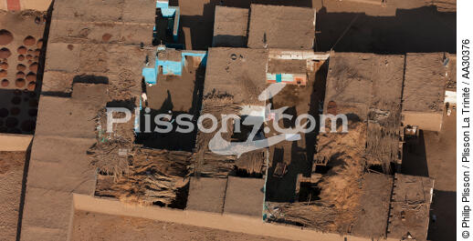 Village on the banks of the Nile - © Philip Plisson / Plisson La Trinité / AA30376 - Photo Galleries - Egypt from above