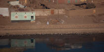 Sur les rives du Nil. © Philip Plisson / Plisson La Trinité / AA30437 - Nos reportages photos - L'Egypte vue du ciel
