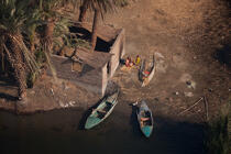 Sur les rives du Nil. © Philip Plisson / Plisson La Trinité / AA30442 - Nos reportages photos - L'Egypte vue du ciel