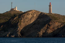 Cap Béar lighthouse in Port-Vendres © Philip Plisson / Plisson La Trinité / AA30574 - Photo Galleries - Port-Vendres