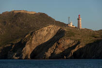 Cap Béar lighthouse in Port-Vendres © Philip Plisson / Plisson La Trinité / AA30581 - Photo Galleries - French Lighthouses