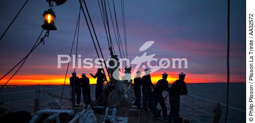 L'Ecole des Mousse à bord du Belem - © Philip Plisson / Plisson La Trinité / AA32572 - Nos reportages photos - Les Grands voiliers