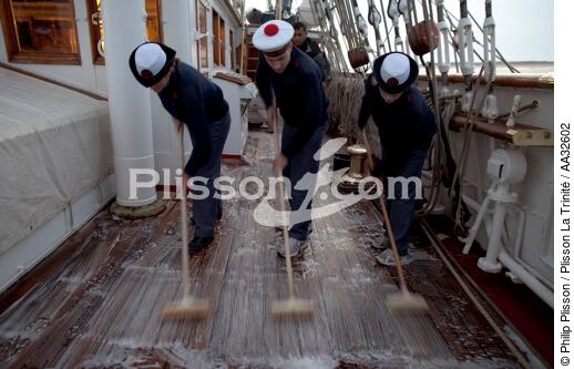 L'Ecole des Mousse à bord du Belem - © Philip Plisson / Plisson La Trinité / AA32602 - Nos reportages photos - Les Grands voiliers