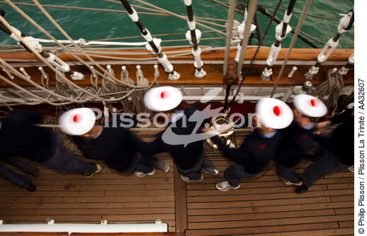 L'Ecole des Mousse à bord du Belem - © Philip Plisson / Plisson La Trinité / AA32607 - Nos reportages photos - Ecole des mousses