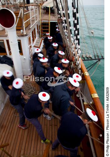 L'Ecole des Mousse à bord du Belem - © Philip Plisson / Plisson La Trinité / AA32609 - Nos reportages photos - Les Grands voiliers