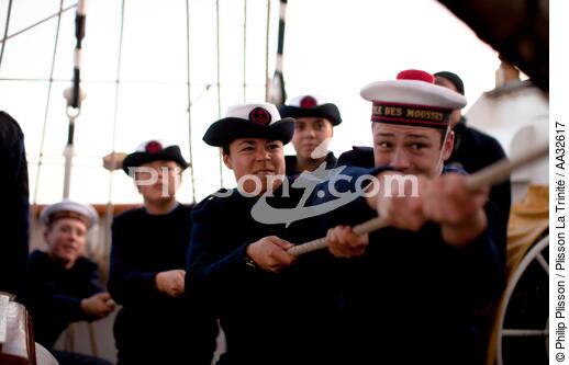The School of foam aboard the Belem [AT] - © Philip Plisson / Plisson La Trinité / AA32617 - Photo Galleries - Tall ships