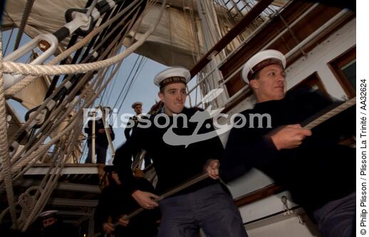 The School of foam aboard the Belem [AT] - © Philip Plisson / Plisson La Trinité / AA32624 - Photo Galleries - Tall ships