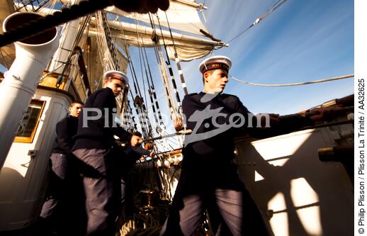 The School of foam aboard the Belem [AT] - © Philip Plisson / Plisson La Trinité / AA32625 - Photo Galleries - Tall ships
