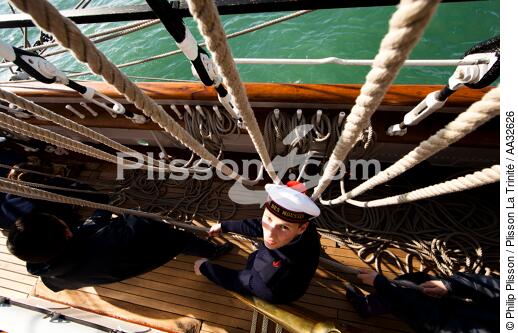 The School of foam aboard the Belem [AT] - © Philip Plisson / Plisson La Trinité / AA32626 - Photo Galleries - Tall ships