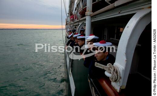 L'Ecole des Mousse à bord du Belem - © Philip Plisson / Plisson La Trinité / AA32628 - Nos reportages photos - Les Grands voiliers