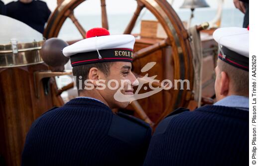 L'Ecole des Mousse à bord du Belem - © Philip Plisson / Plisson La Trinité / AA32629 - Nos reportages photos - Les Grands voiliers