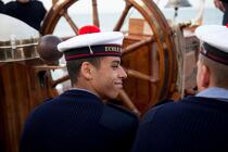 The School of foam aboard the Belem [AT] © Philip Plisson / Plisson La Trinité / AA32629 - Photo Galleries - Tall ships