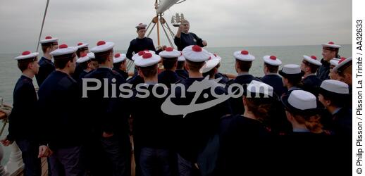 L'Ecole des Mousse à bord du Belem - © Philip Plisson / Plisson La Trinité / AA32633 - Nos reportages photos - Les Grands voiliers