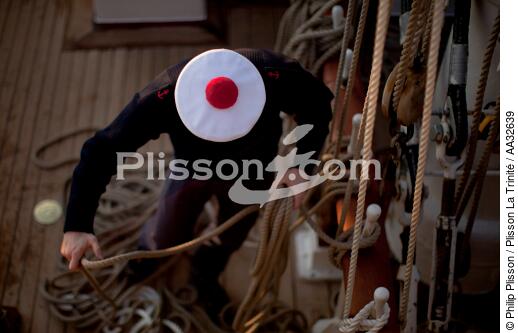 L'Ecole des Mousse à bord du Belem - © Philip Plisson / Plisson La Trinité / AA32639 - Nos reportages photos - Trois-mâts
