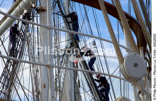 L'Ecole des Mousse à bord du Belem - © Philip Plisson / Plisson La Trinité / AA32655 - Nos reportages photos - Les Grands voiliers