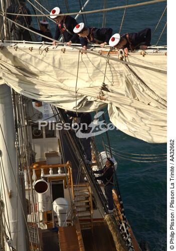 L'Ecole des Mousse à bord du Belem - © Philip Plisson / Plisson La Trinité / AA32662 - Nos reportages photos - Les Grands voiliers