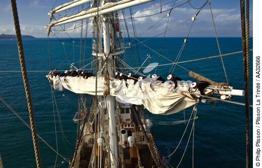 L'Ecole des Mousse à bord du Belem - © Philip Plisson / Plisson La Trinité / AA32666 - Nos reportages photos - Les Grands voiliers