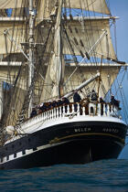 The Belem between Groix and Belle-Ile [AT] © Philip Plisson / Plisson La Trinité / AA32769 - Photo Galleries - Tall ships