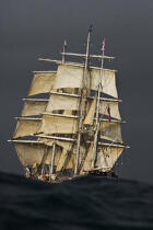 The Belem between Groix and Belle-Ile [AT] © Philip Plisson / Plisson La Trinité / AA32774 - Photo Galleries - Tall ships