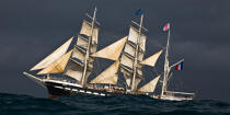 The Belem between Groix and Belle-Ile [AT] © Philip Plisson / Plisson La Trinité / AA32780 - Photo Galleries - Tall ships
