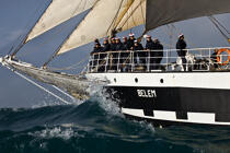 The Belem between Groix and Belle-Ile [AT] © Philip Plisson / Plisson La Trinité / AA32783 - Photo Galleries - Tall ships