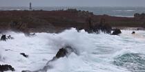 La tempête Joachim sur les côtes bretonnes. © Philip Plisson / Plisson La Trinité / AA32852 - Nos reportages photos - Tempête