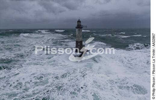 The storm Joachim on the Brittany coast. [AT] - © Philip Plisson / Plisson La Trinité / AA32867 - Photo Galleries - Ar-men