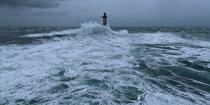 La tempête Joachim sur les côtes bretonnes. © Philip Plisson / Plisson La Trinité / AA32868 - Nos reportages photos - Tempêtes