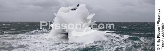 La tempête Joachim sur les côtes bretonnes. - © Philip Plisson / Plisson La Trinité / AA32880 - Nos reportages photos - Phare