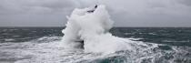 La tempête Joachim sur les côtes bretonnes. © Philip Plisson / Plisson La Trinité / AA32880 - Nos reportages photos - Vague