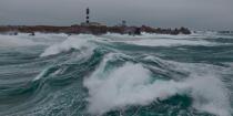 La tempête Joachim sur les côtes bretonnes. © Philip Plisson / Plisson La Trinité / AA32889 - Nos reportages photos - Phare