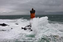 La tempête Joachim sur les côtes bretonnes. © Philip Plisson / Plisson La Trinité / AA32892 - Nos reportages photos - Finistère