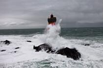 La tempête Joachim sur les côtes bretonnes. © Philip Plisson / Plisson La Trinité / AA32895 - Nos reportages photos - Phare [29]