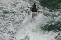 La tempête Joachim sur les côtes bretonnes. © Philip Plisson / Plisson La Trinité / AA32901 - Nos reportages photos - Finistère