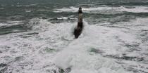 The storm Joachim on the Brittany coast. [AT] © Philip Plisson / Plisson La Trinité / AA32906 - Photo Galleries - Lighthouse [29]