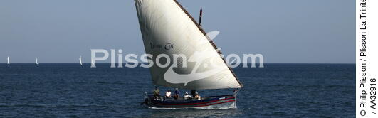 Lateen sail at Agde - © Philip Plisson / Plisson La Trinité / AA32916 - Photo Galleries - Languedoc-Roussillon