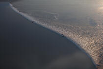 Tidal bore in the Bay of Mont Saint-Michel [AT] © Philip Plisson / Plisson La Trinité / AA33105 - Photo Galleries - Manche [The]